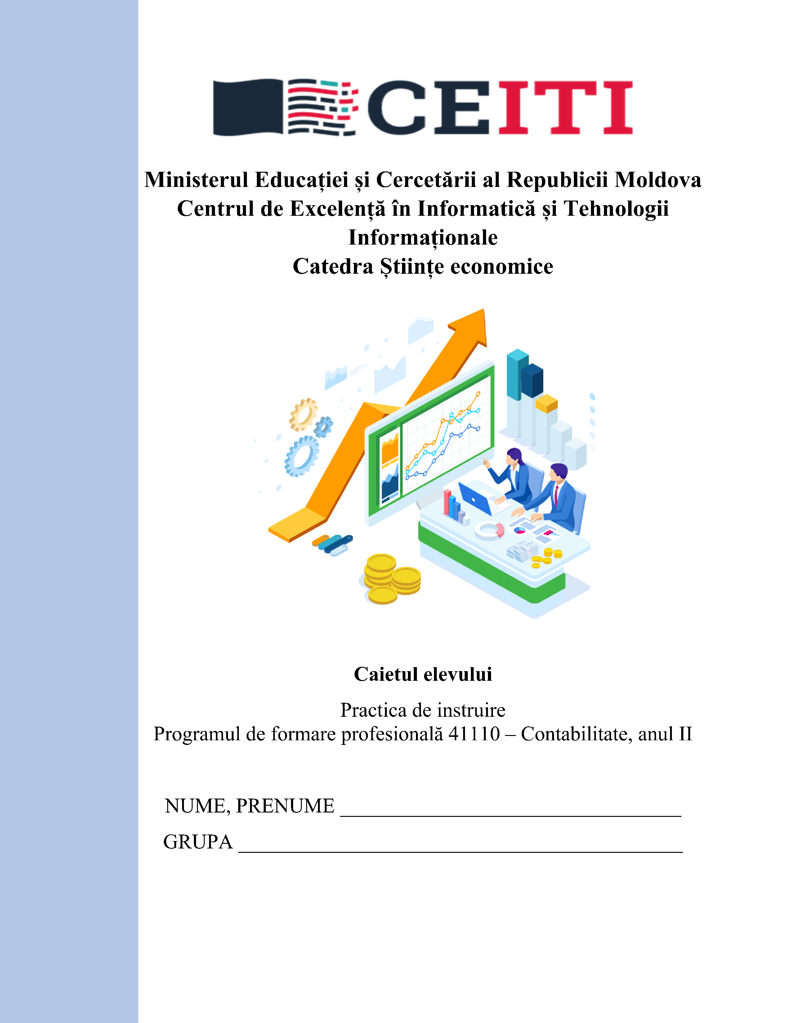Caietul elevului pentru Practica de instruire la Contabilitate