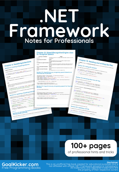 .NET Framework. Notițe pentru profesioniști