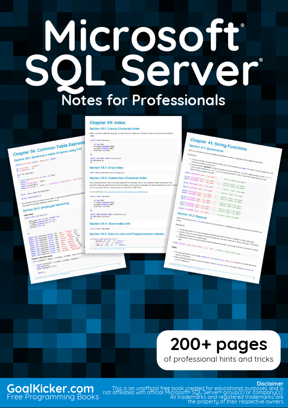 Microsoft SQL Server. Notițe pentru profesioniști